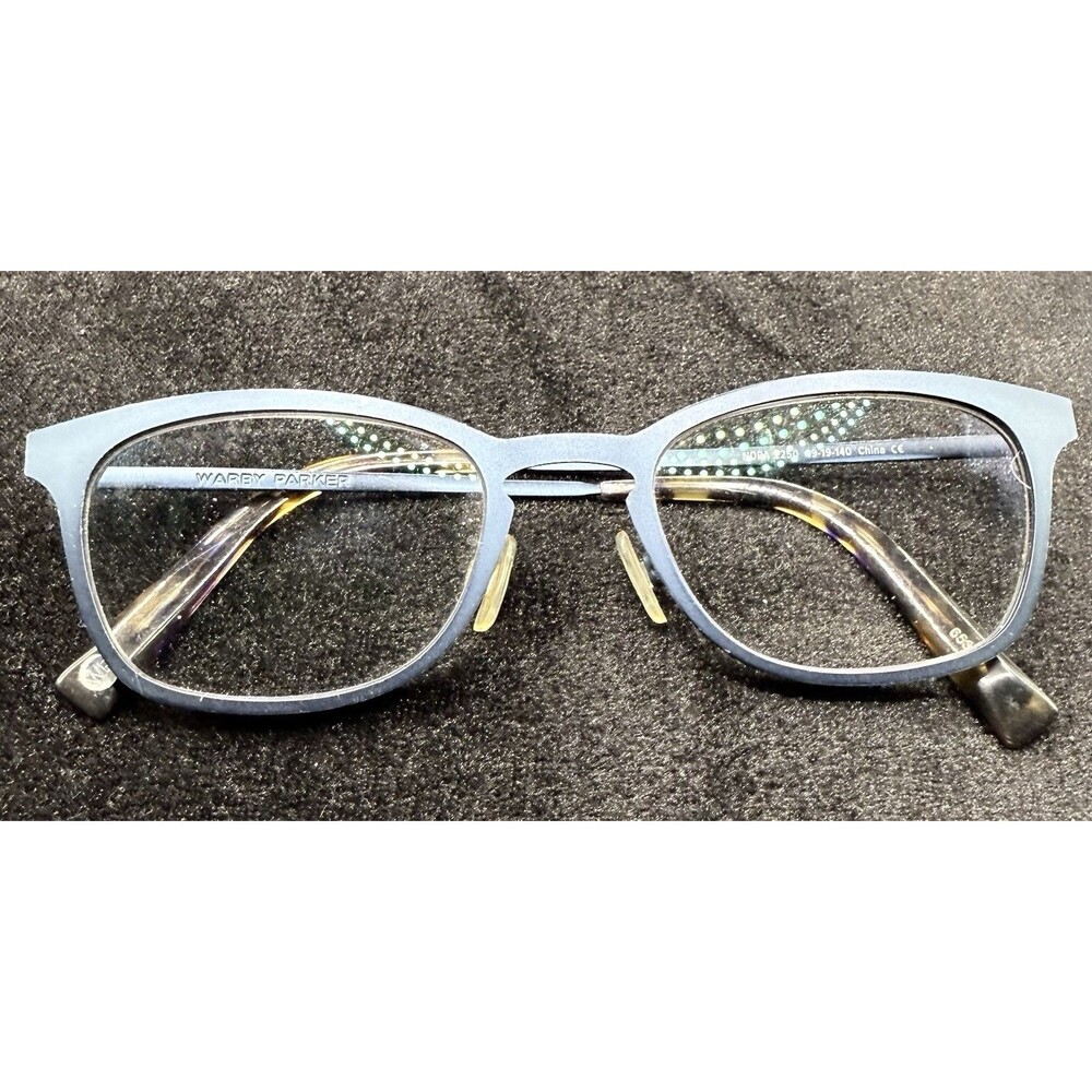 Warby Parker Eyeglasses Nora 2233 Blue Multicolor Temple 49-19-140 Womens Frames